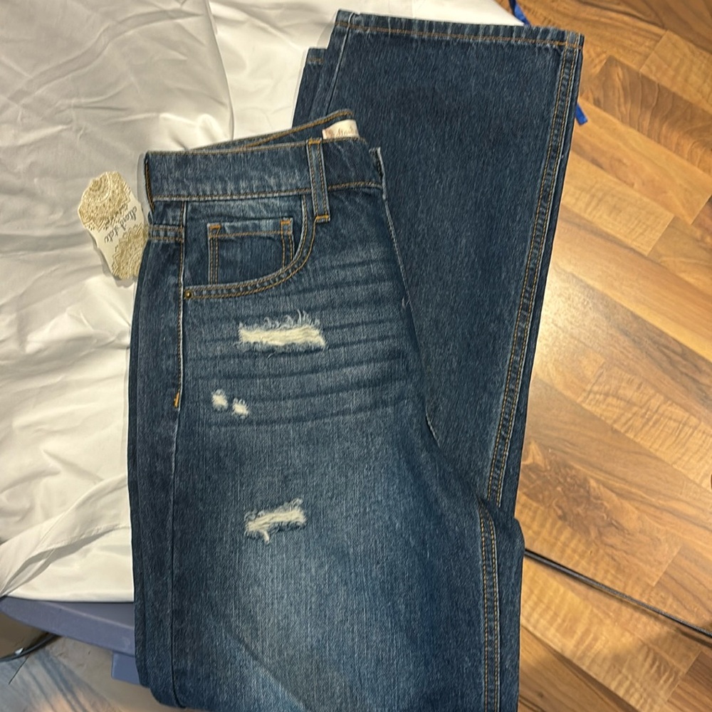 Altered State bootcut distressed no stretch Jean 5/27 new w tag
